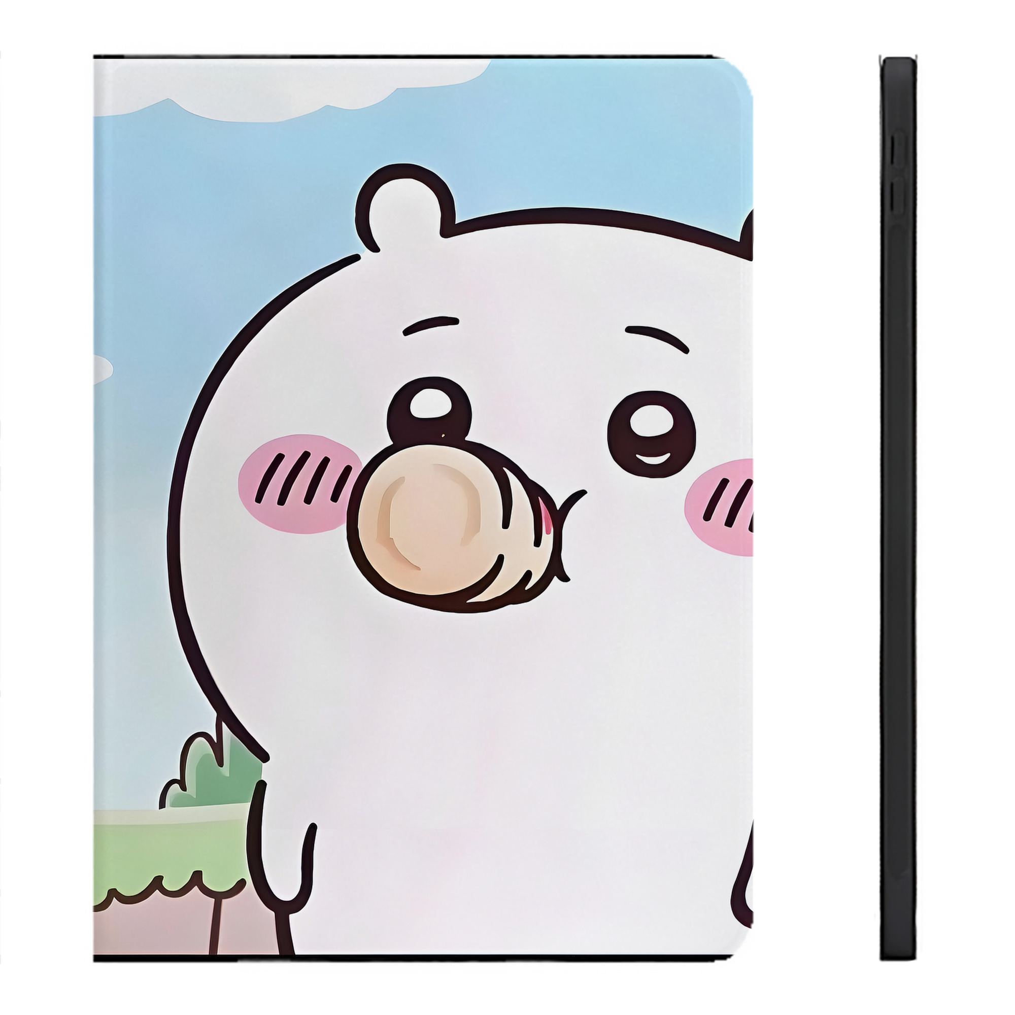 （画像用） ちいかわ Chii-kawa IPadケース ペンホルダー付き ブックスタイルデザイン